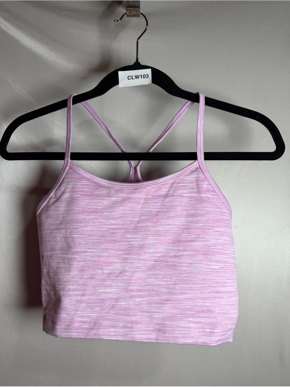 Offline by Aerie Light Pink Heather Strappy Racerback Tank Size XS CLW103